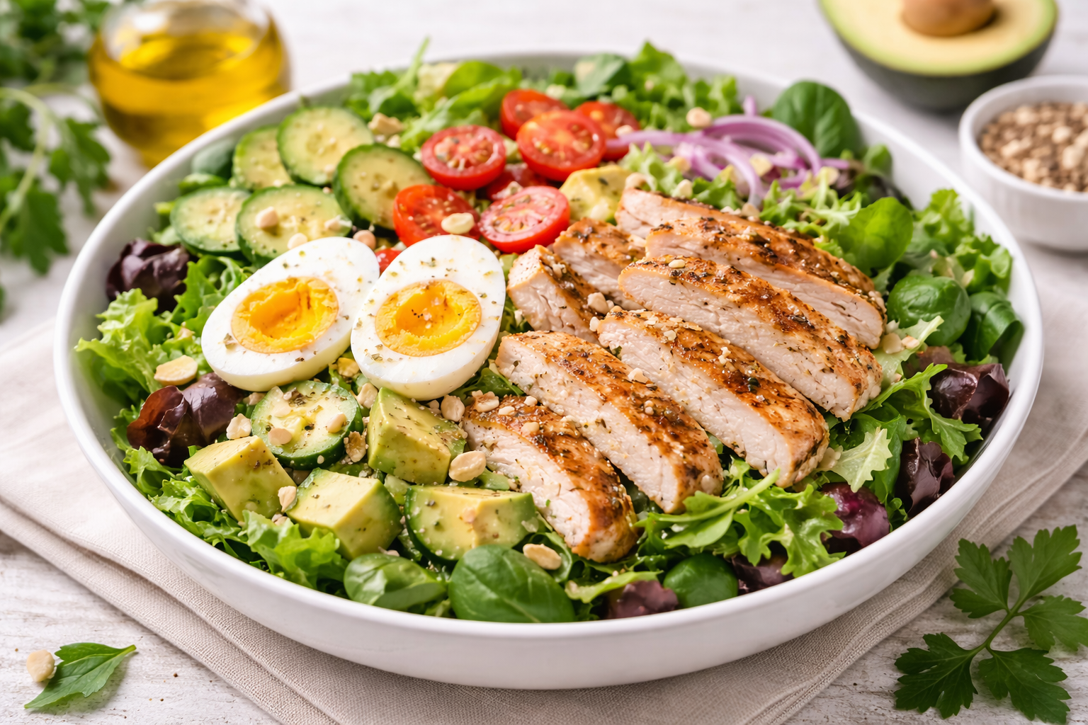 🥗 Salada Low Carb Completa: Refeição Leve, Nutritiva e Cheia de Sabor