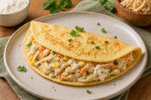 🌯 Crepioca Recheada com Frango e Cottage: Receita Fitness Rica em Proteínas