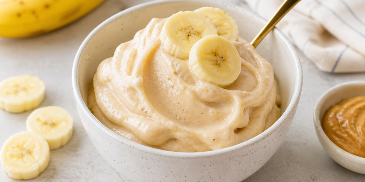 🍌 Sorvete Fitness de Banana Cremoso: Receita Saudável, Rápida e Sem Açúcar