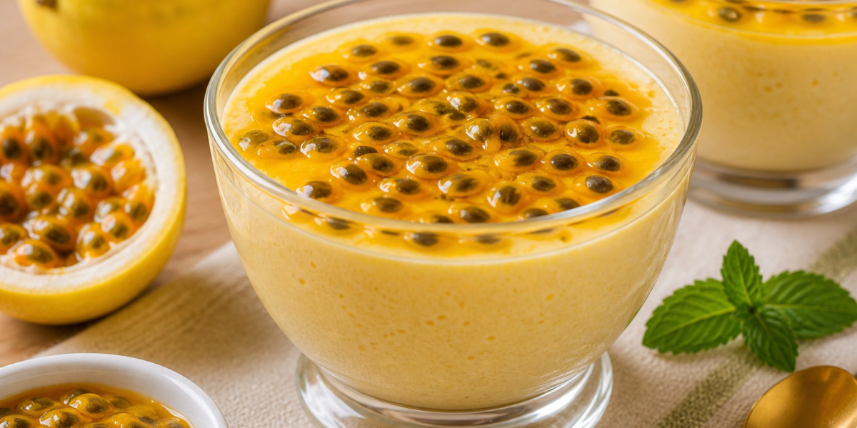 🍮 Mousse Fit de Maracujá com Iogurte: Sobremesa Saudável, Cremosa e Refrescante