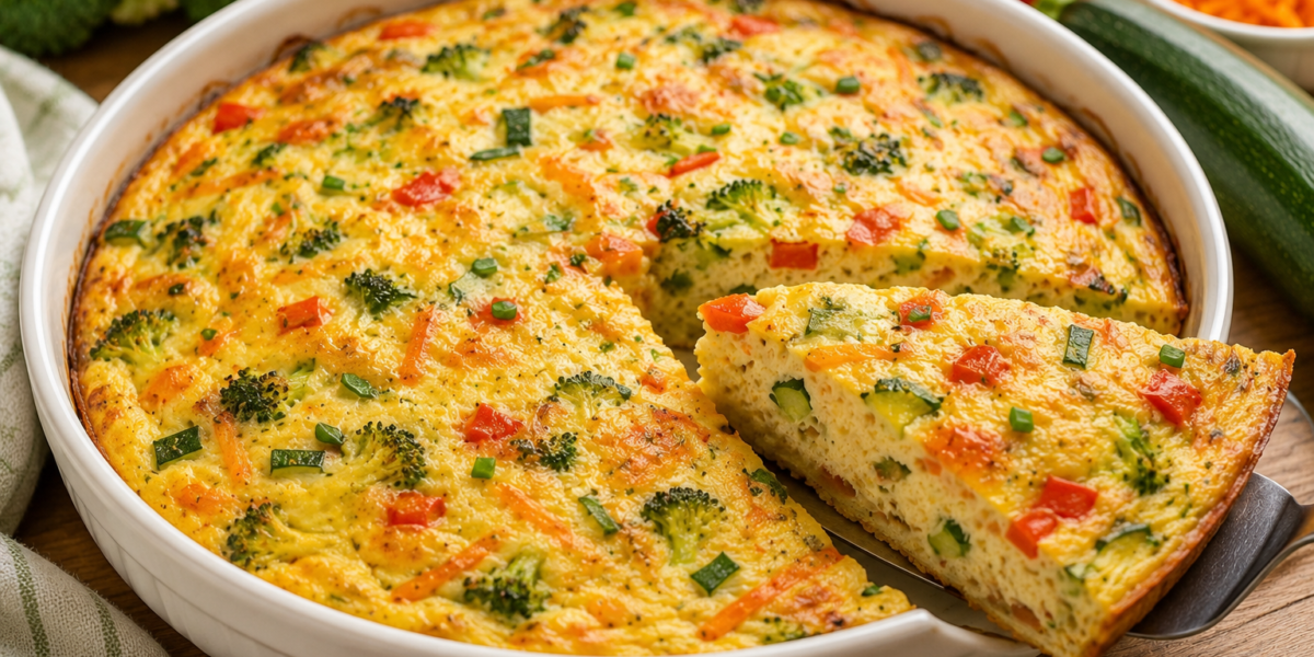 🍳 Omelete de Forno com Legumes e Queijo Light: Receita Fitness Prática e Proteica