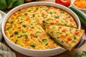 🍳 Omelete de Forno com Legumes e Queijo Light: Receita Fitness Prática e Proteica