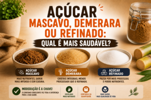 Açúcar Mascavo, Demerara ou Refinado: Qual é Mais Saudável?