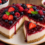 🍓 Cheesecake Fit de Frutas Vermelhas Sem Açúcar: Sobremesa Saudável, Cremosa e Irresistível