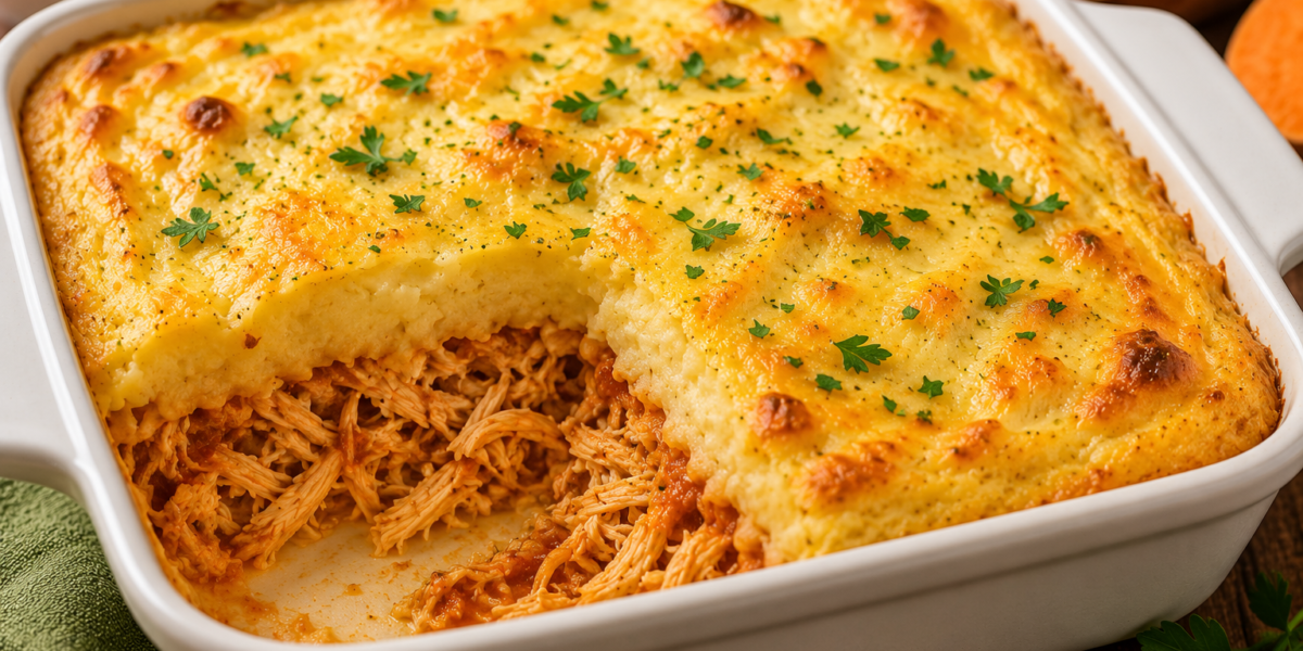 🥘 Escondidinho Proteico de Frango com Batata-Doce: Receita Rica em Proteínas para Ganho de Massa