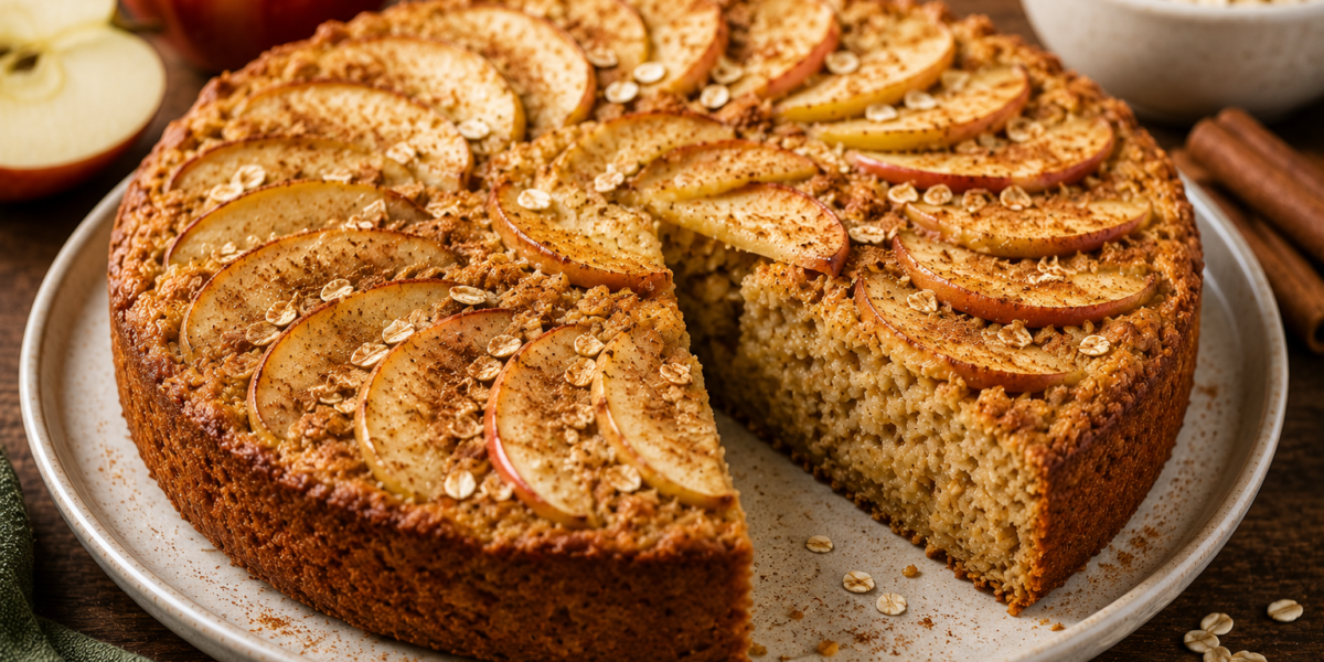 🍎 Torta Fit de Maçã com Aveia e Canela: Receita Saudável, Fácil e Sem Farinha Refinada