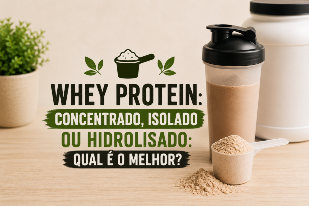 Whey Protein Concentrado, Isolado ou Hidrolisado: Qual é o Melhor?