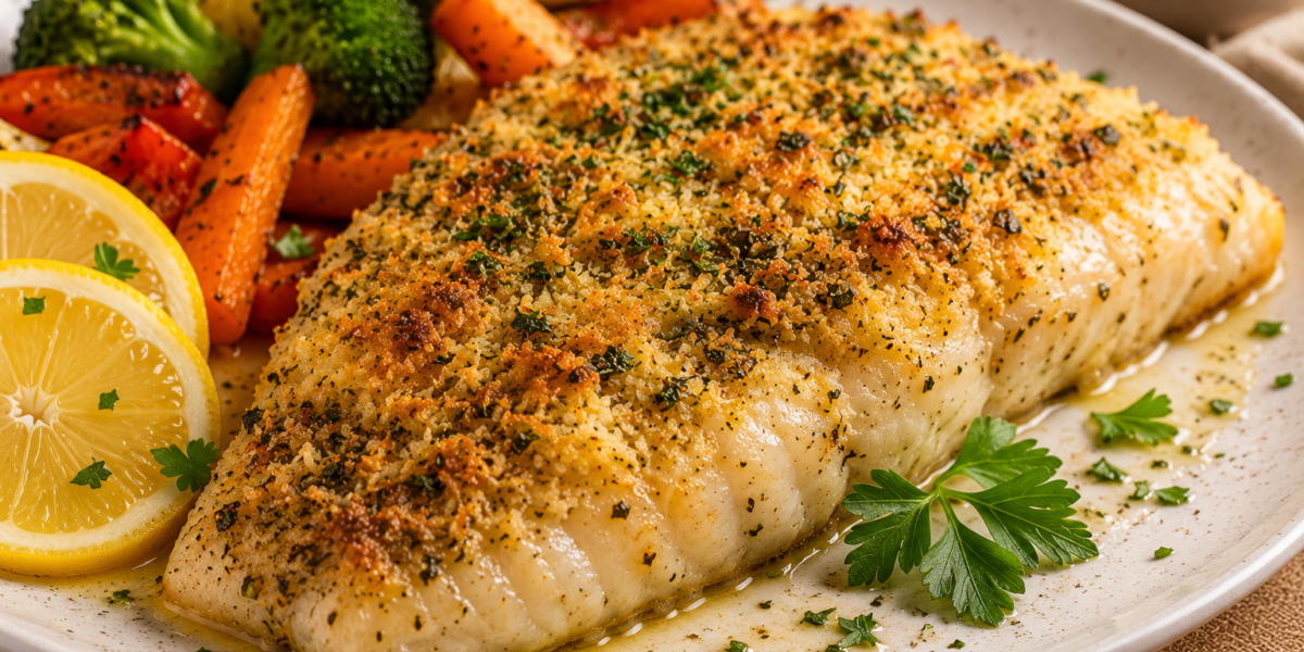🐟 Filé de Tilápia ao Forno com Crosta de Ervas e Parmesão: Receita Proteica Leve e Saborosa