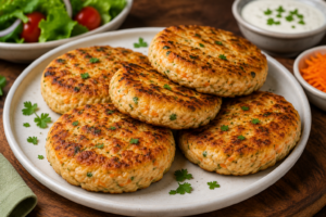 🍔 Hambúrguer Proteico de Frango com Aveia e Cenoura: Saudável, Suculento e Fácil de Fazer