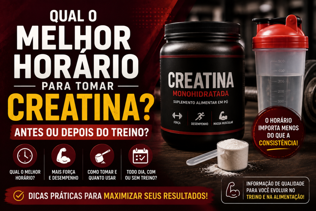Qual o Melhor Horário Para Tomar Creatina? Antes ou Depois do Treino?