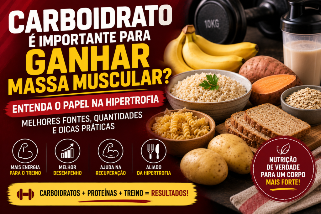 Carboidrato é Importante Para Ganhar Massa Muscular? Entenda o Papel na Hipertrofia
