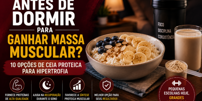 o-que-comer-antes-de-dormir para ganhar massa muscular