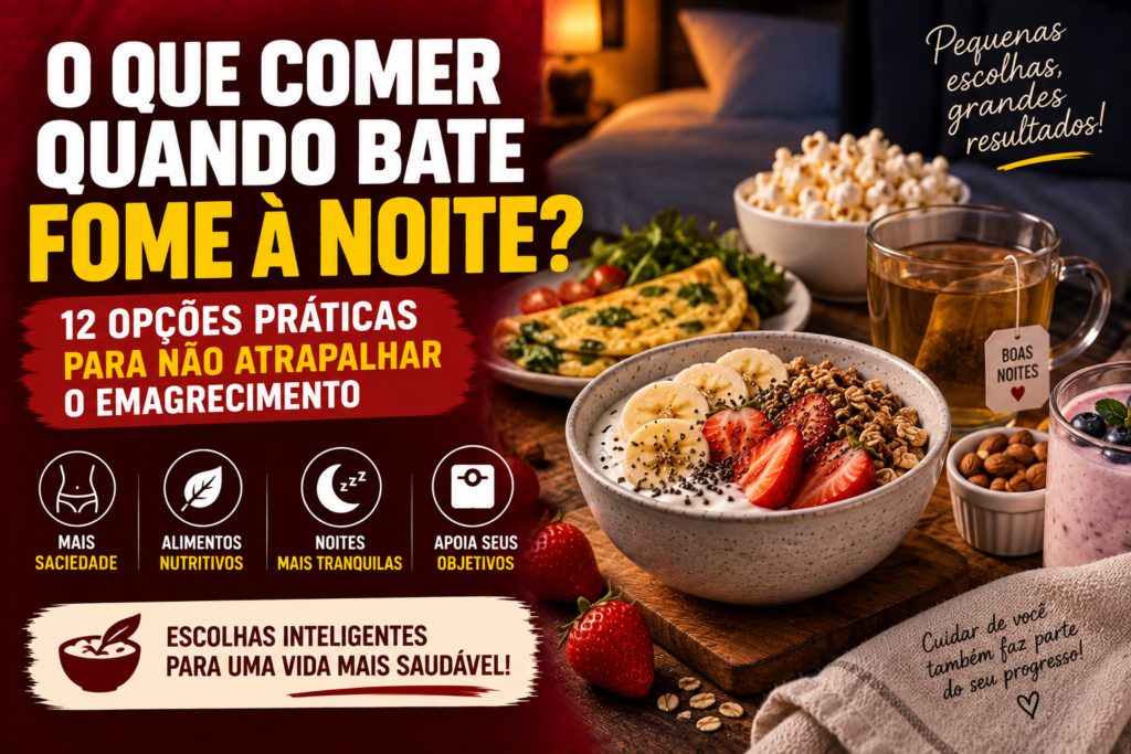 O Que Comer Quando Bate Fome à Noite? 12 Opções Para Não Atrapalhar o Emagrecimento