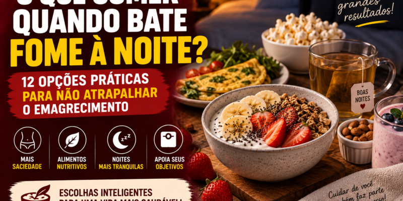 o que comer quando bate fome à noite