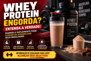 Whey Protein Engorda? Entenda Quando o Suplemento Pode Ajudar ou Atrapalhar