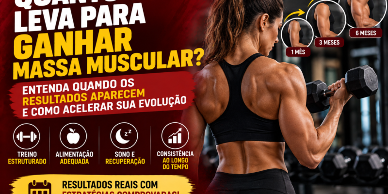 quanto tempo leva para ganhar massa muscular